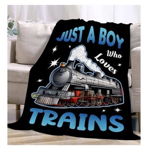 Train Themed Blanket